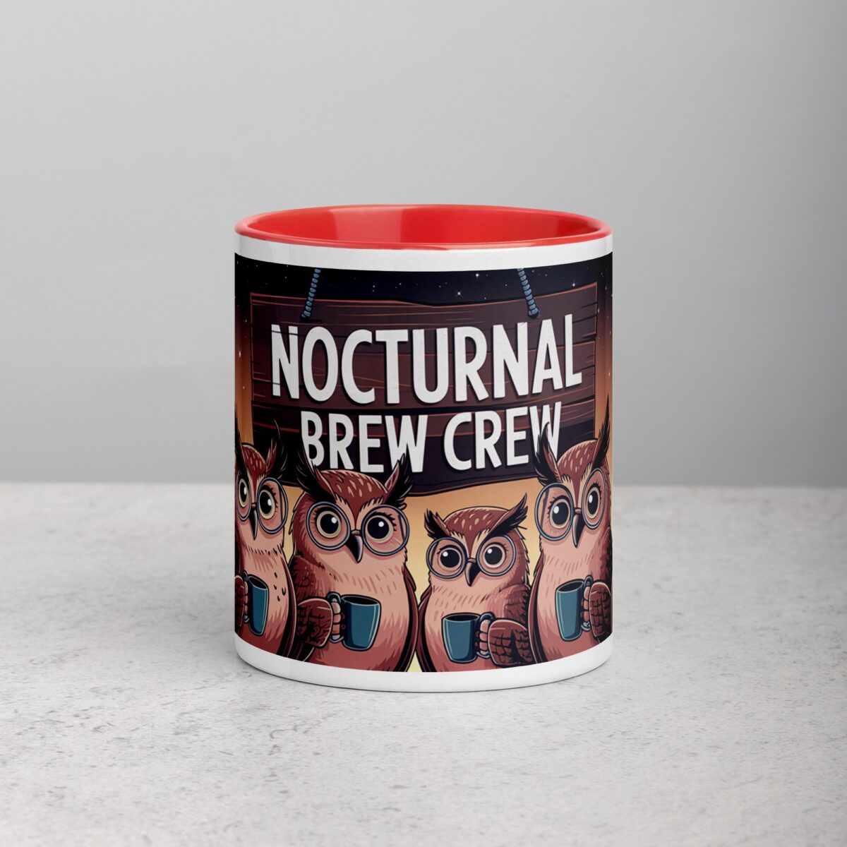 Nocturnal Brew Crew Owl Mug - Image 7