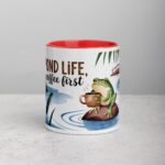 Pond Life, Coffee First Mug - Image 7