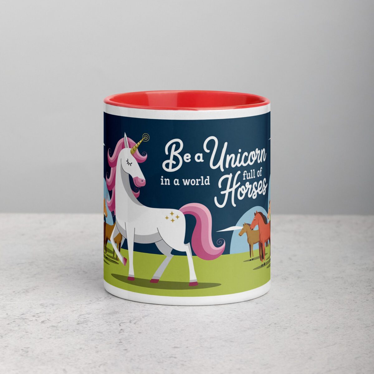 Be a Unicorn in a World Full of Horses Mug - Image 7