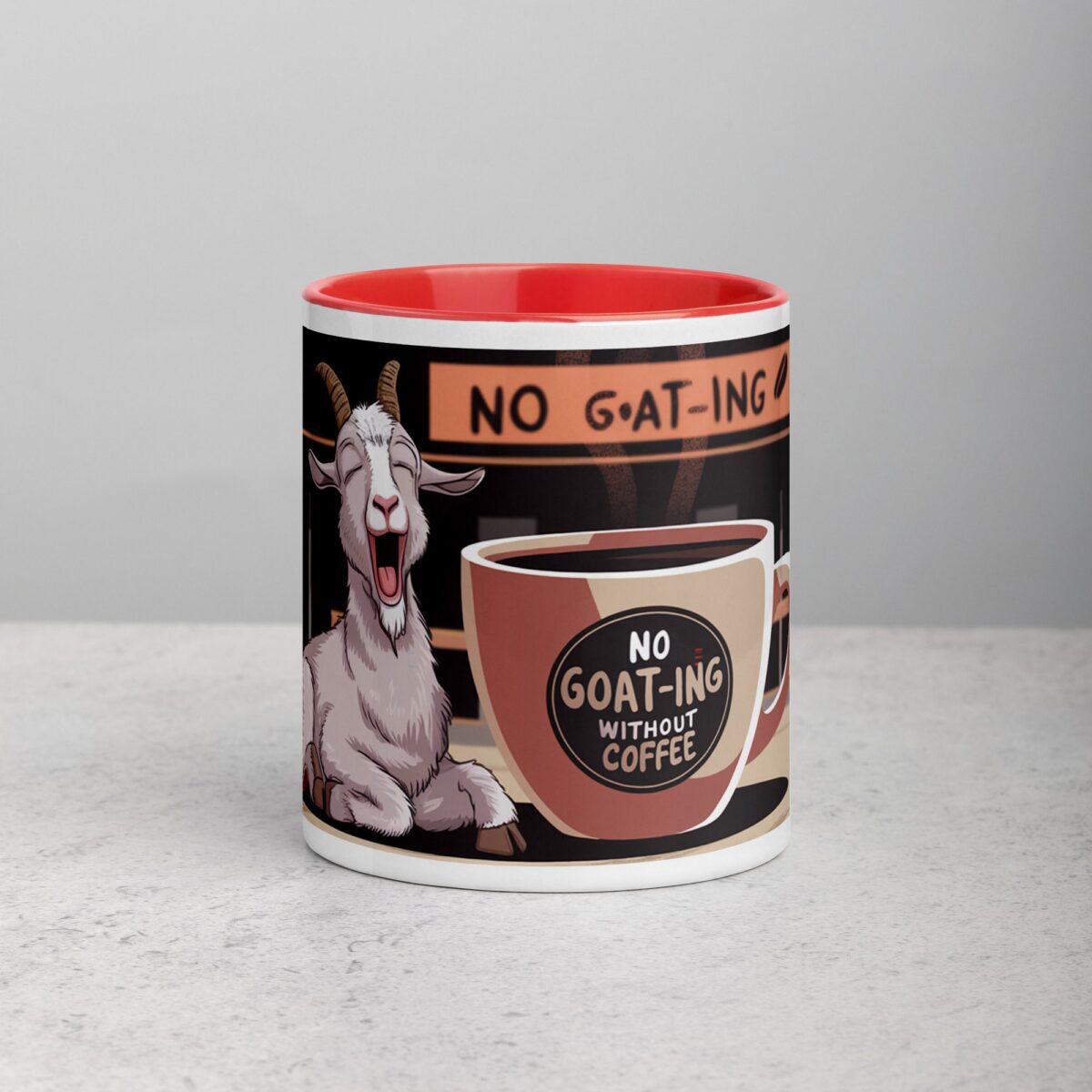 No Goat-ing Without Coffee Mug - Image 7
