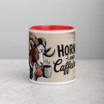Horned and Caffeinated Goat Coffee Mug - Image 7