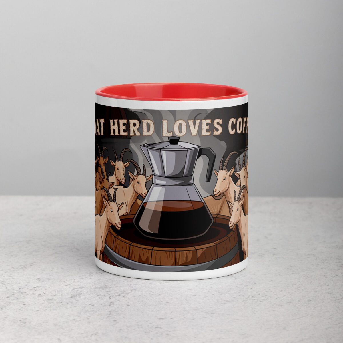Goat Herd Loves Coffee Mug - Image 7