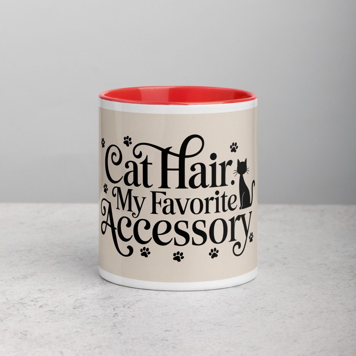 Cat Hair: My Favorite Accessory Mug - Image 7