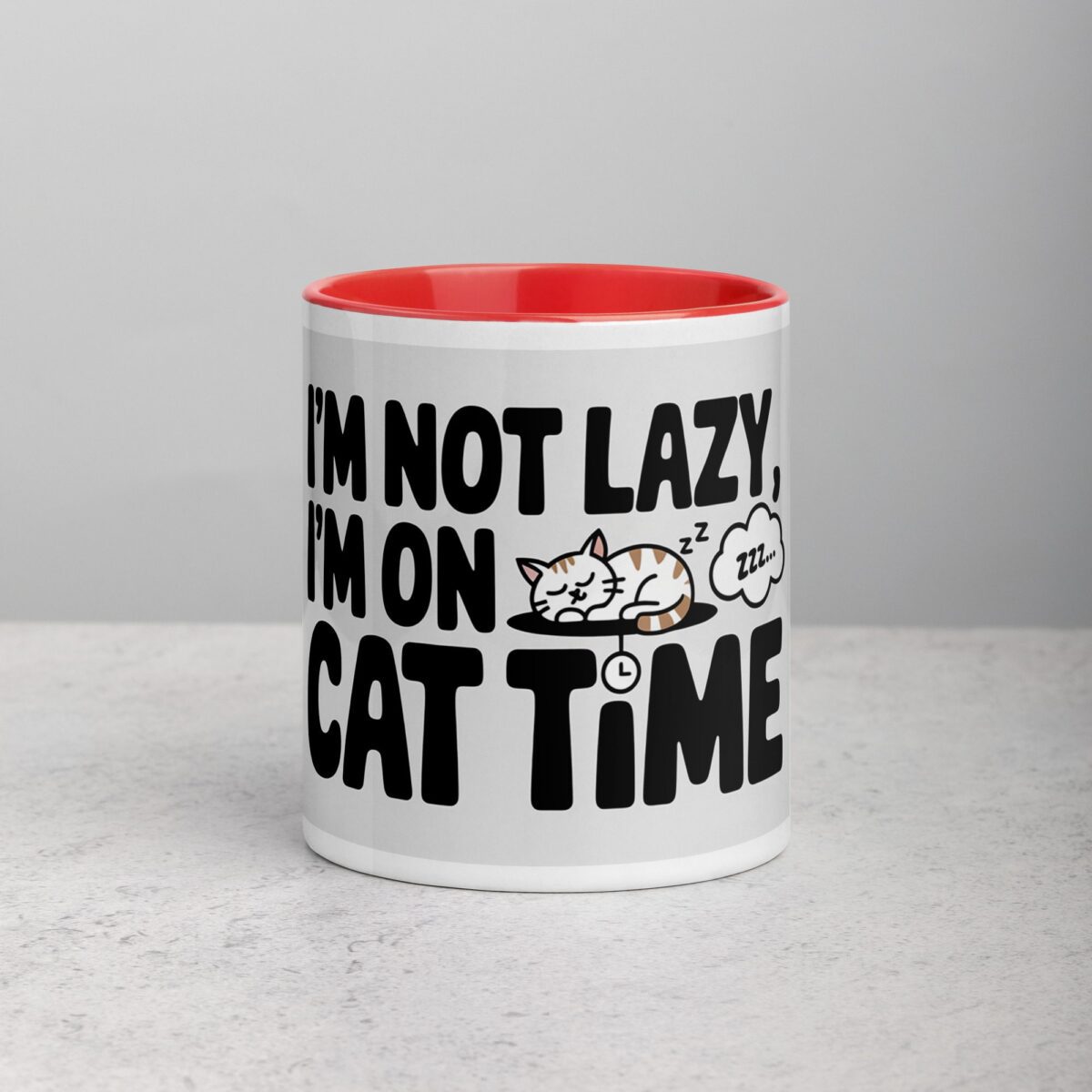 I’m Not Lazy, I’m on Cat Time Coffee Mug - Image 7