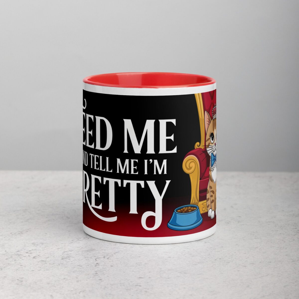 Feed Me and Tell Me I’m Pretty Cat Mug - Image 7