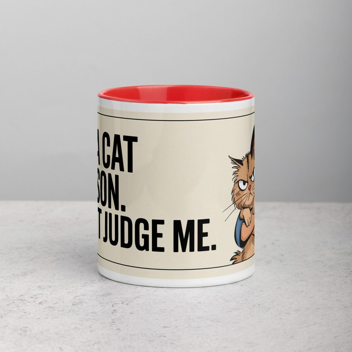 I’m a Cat Person. Don’t Judge Me Mug - Image 7