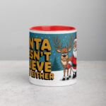 Santa Doesn’t Believe in You Either Christmas Mug - Image 7