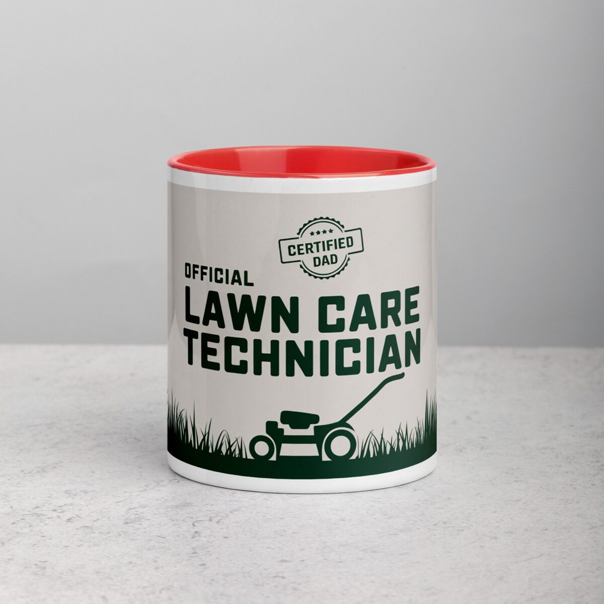 Official Lawn Care Technician Dad Coffee Mug - Image 7