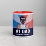 #1 Dad (According to Myself) Coffee Mug - Image 7
