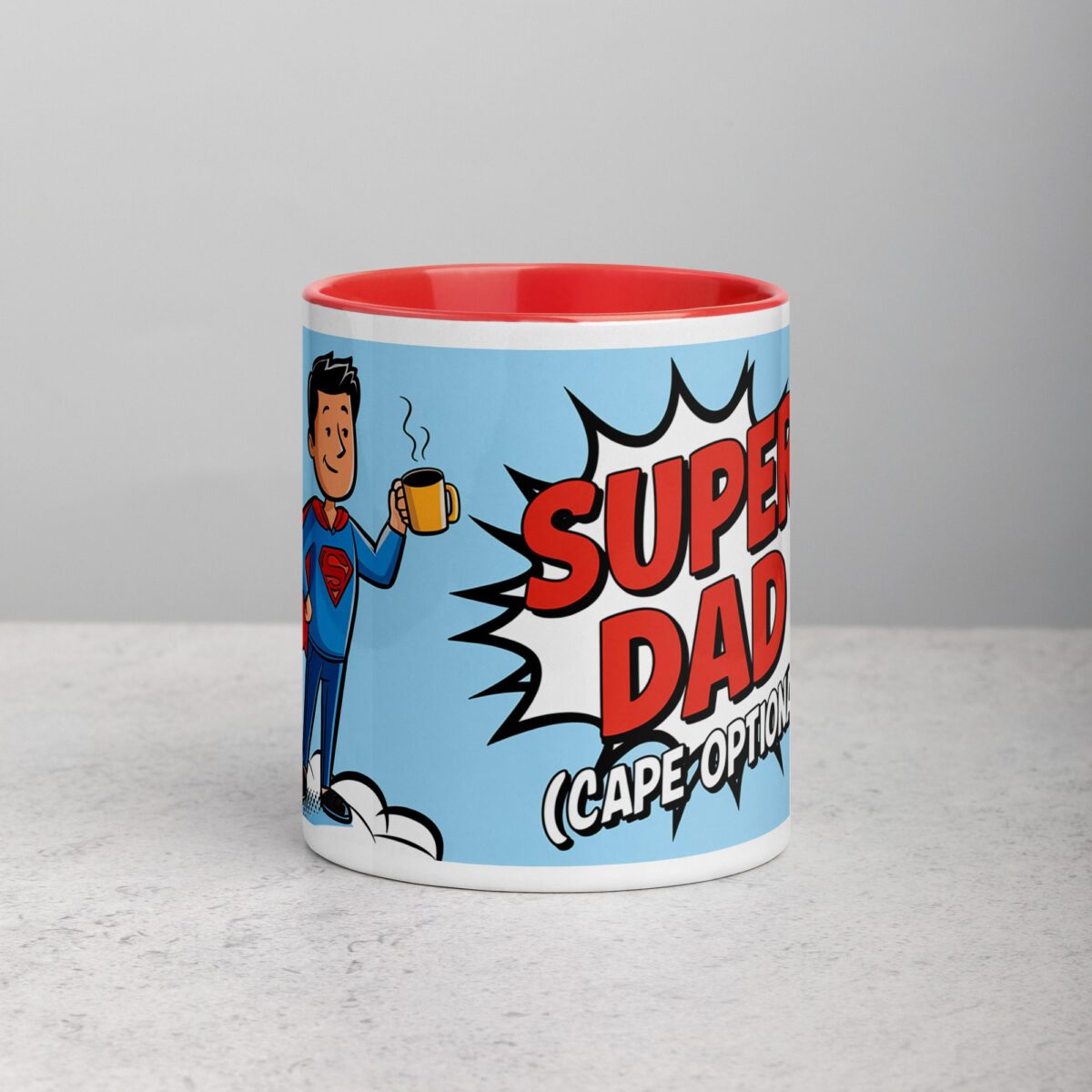 Super Dad Superhero Coffee Mug - Image 7