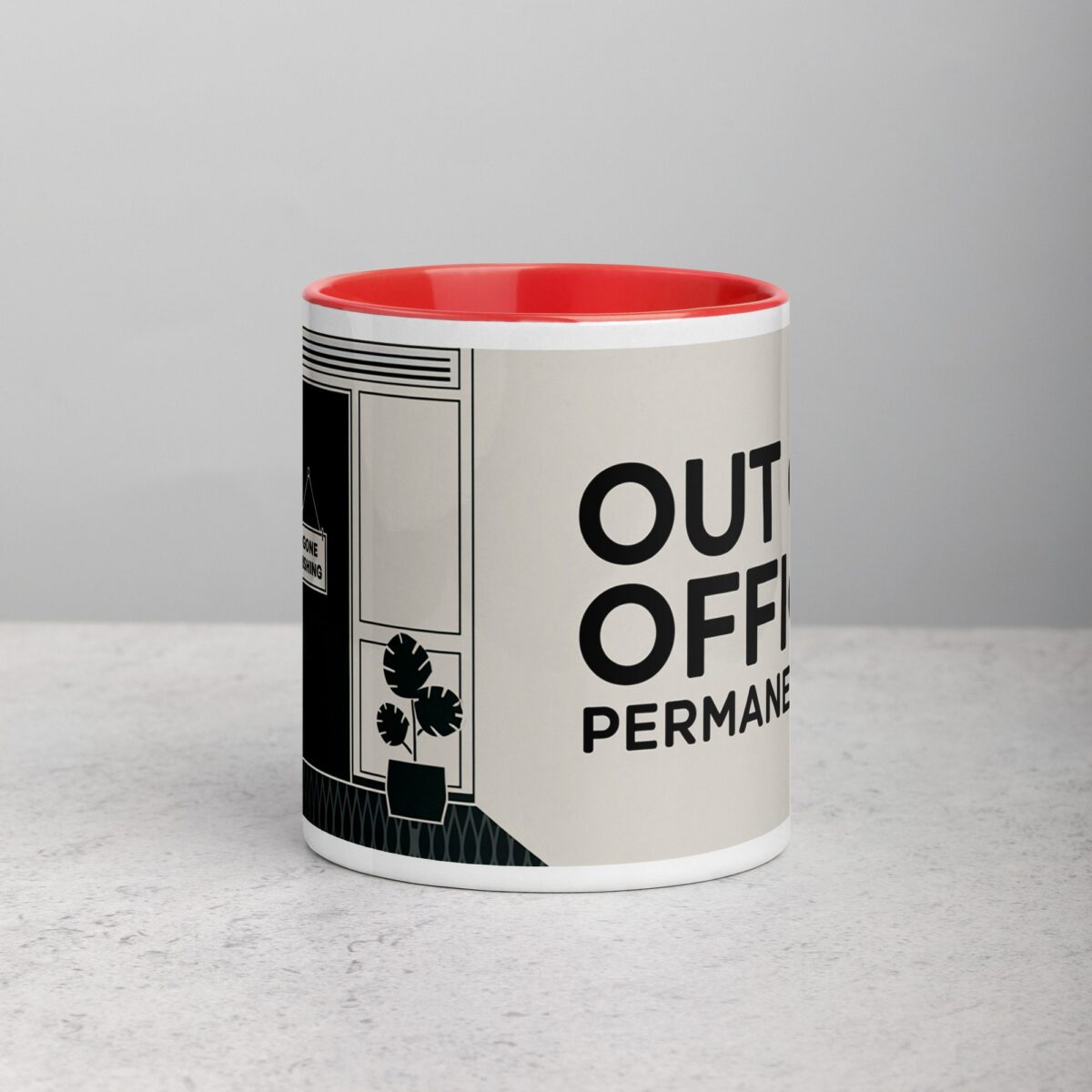 Out of Office Permanently Retirement Coffee Mug - Image 7