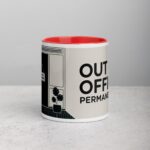 Out of Office Permanently Retirement Coffee Mug - Image 7