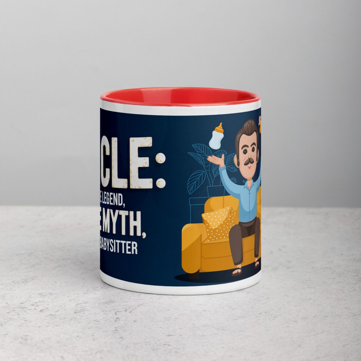 Uncle: The Legend, The Myth, The Babysitter Coffee Mug - Image 7