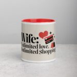 Wife: Unlimited Love, Unlimited Shopping Coffee Mug - Image 7