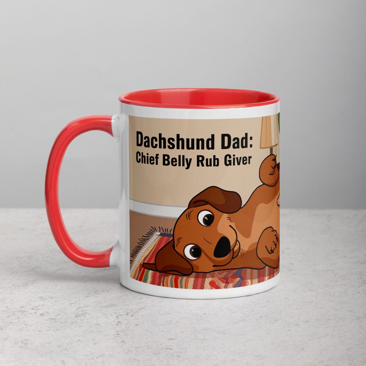 Dachshund Dad: Chief Belly Rub Giver Coffee Mug - Image 8