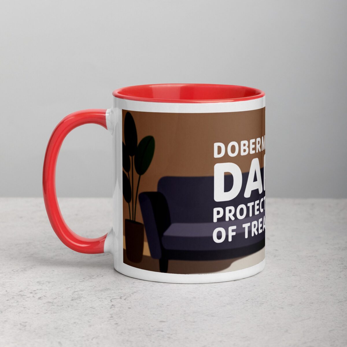 Doberman Dad: Protector of Treats Coffee Mug - Image 8