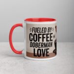 Fueled by Coffee and Doberman Love Mug - Image 8