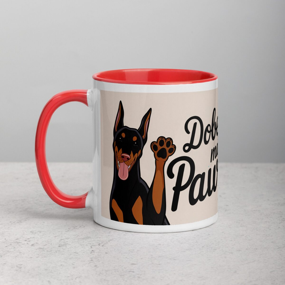 Dobermans Make Life Pawsome Coffee Mug - Image 9