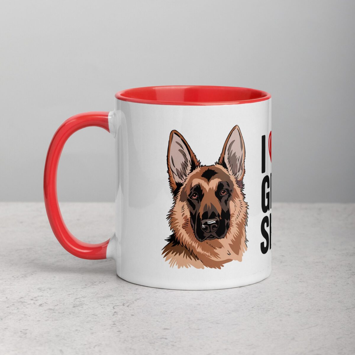 I ❤️ My German Shepherd Coffee Mug & Tea Cup - Image 8