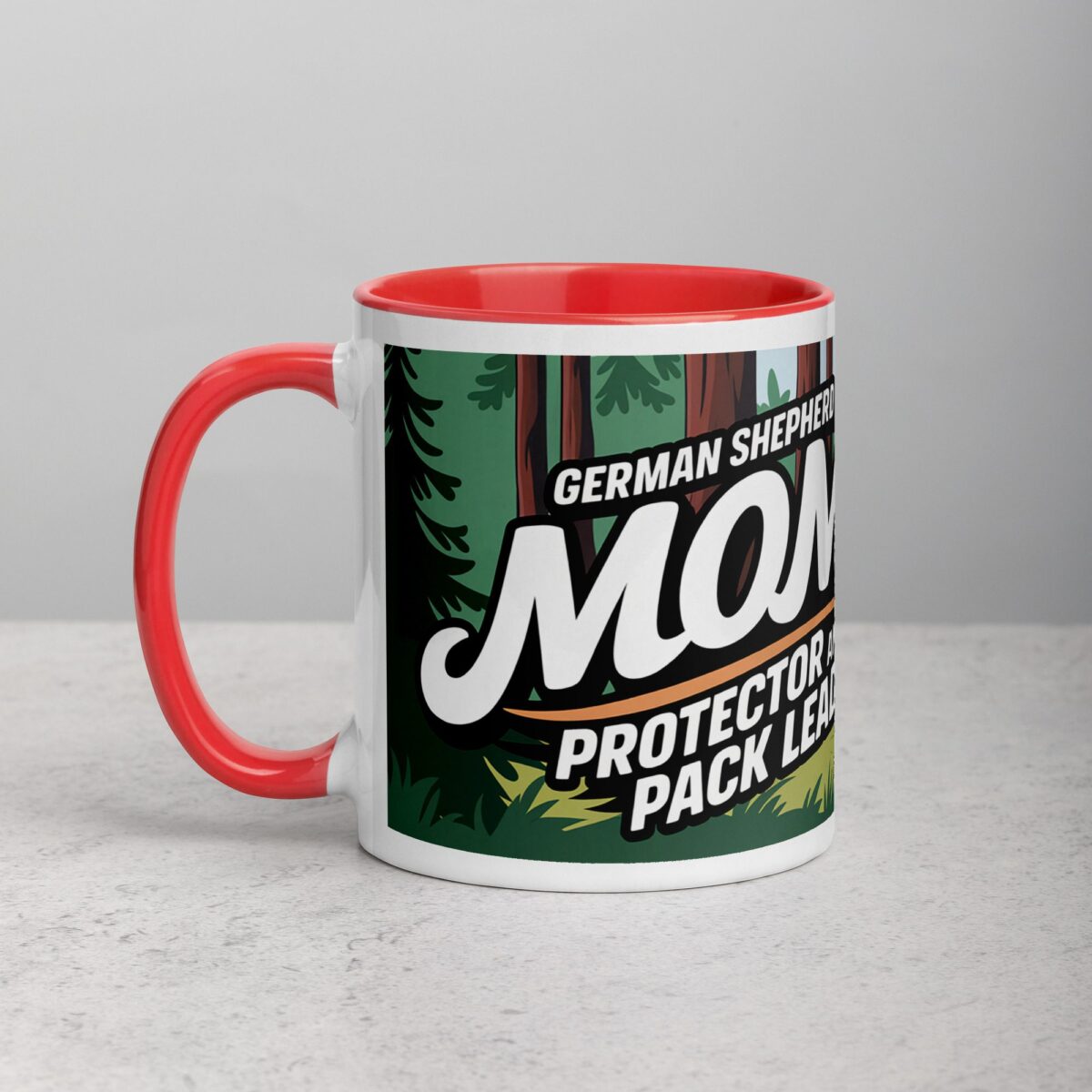 German Shepherd Mom: Protector and Pack Leader Mug - Image 8