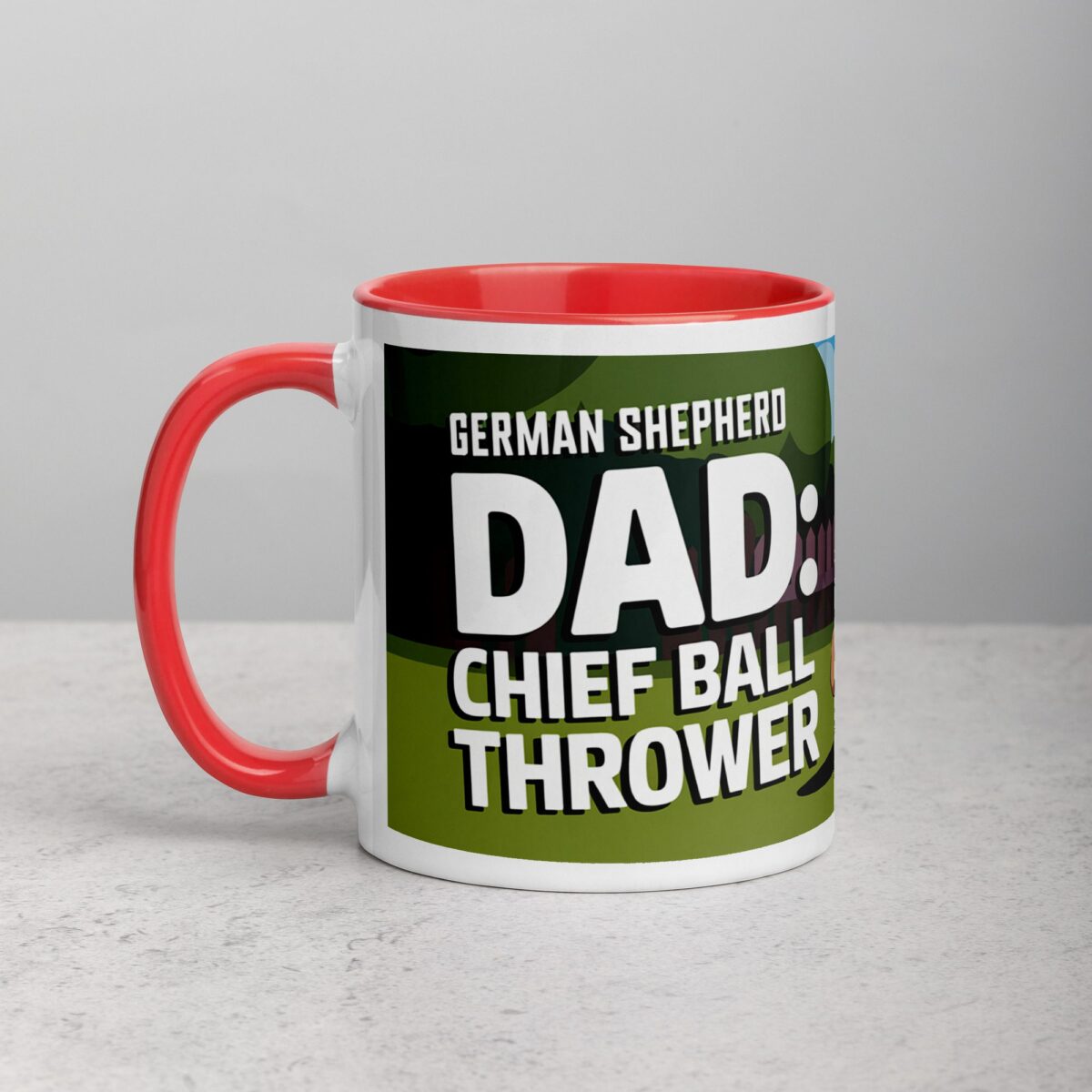 German Shepherd Dad: Chief Ball Thrower Mug - Image 8