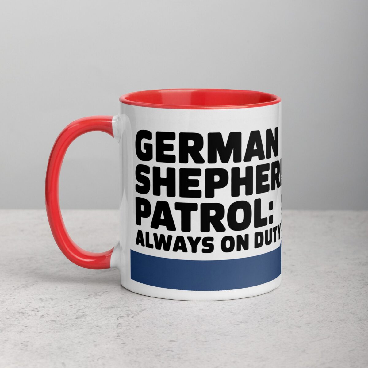 German Shepherd Patrol: Always on Duty Coffee Mug - Image 8