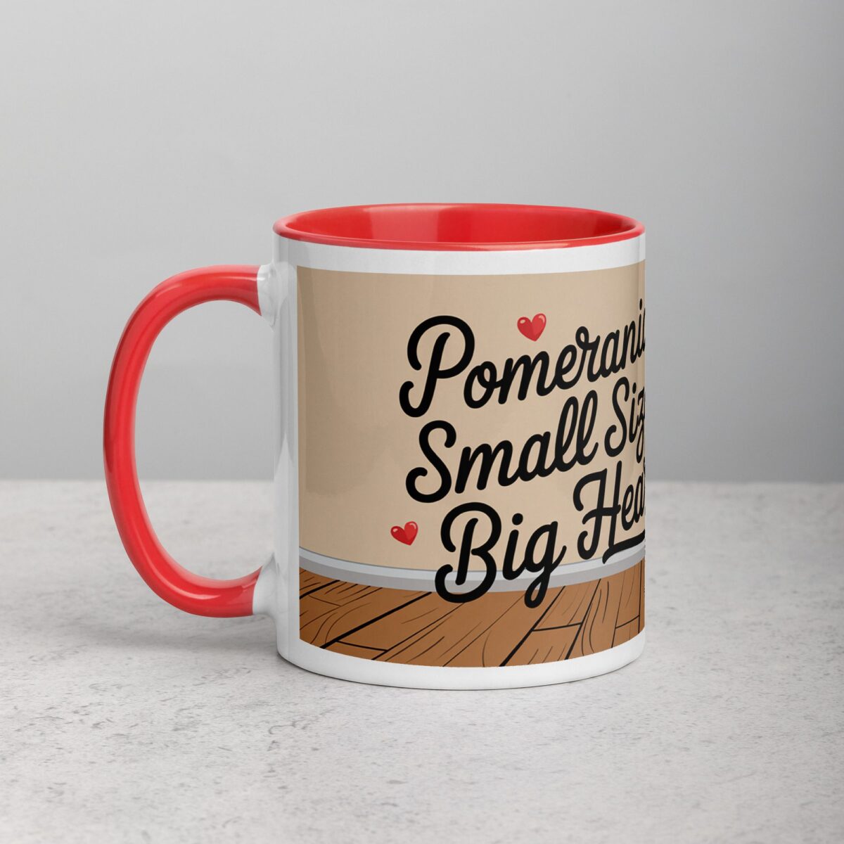 Pomeranians: Small Size, Big Heart Coffee Mug - Image 8