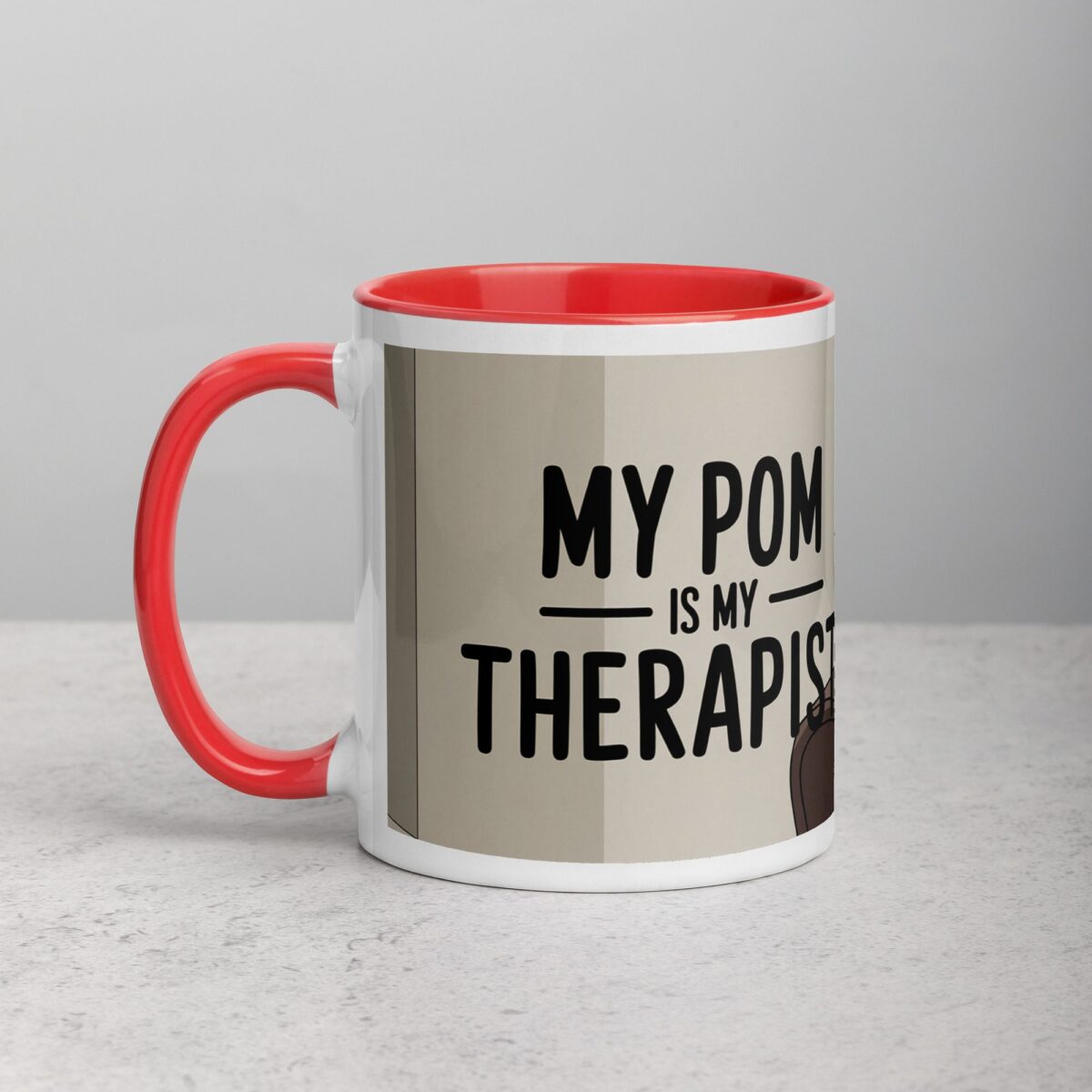 My Pom Is My Therapist Coffee Mug - Image 8