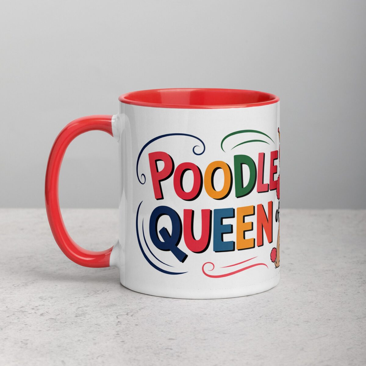 Poodle Mom: Queen of Curls Coffee Mug - Image 8