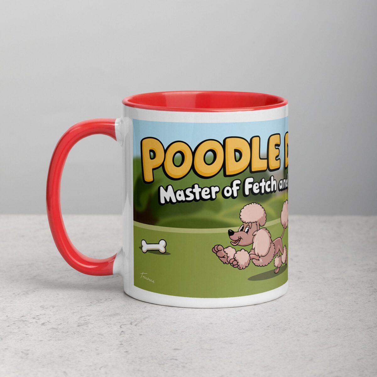 Poodle Dad: Master of Fetch and Fluff Coffee Mug - Image 8