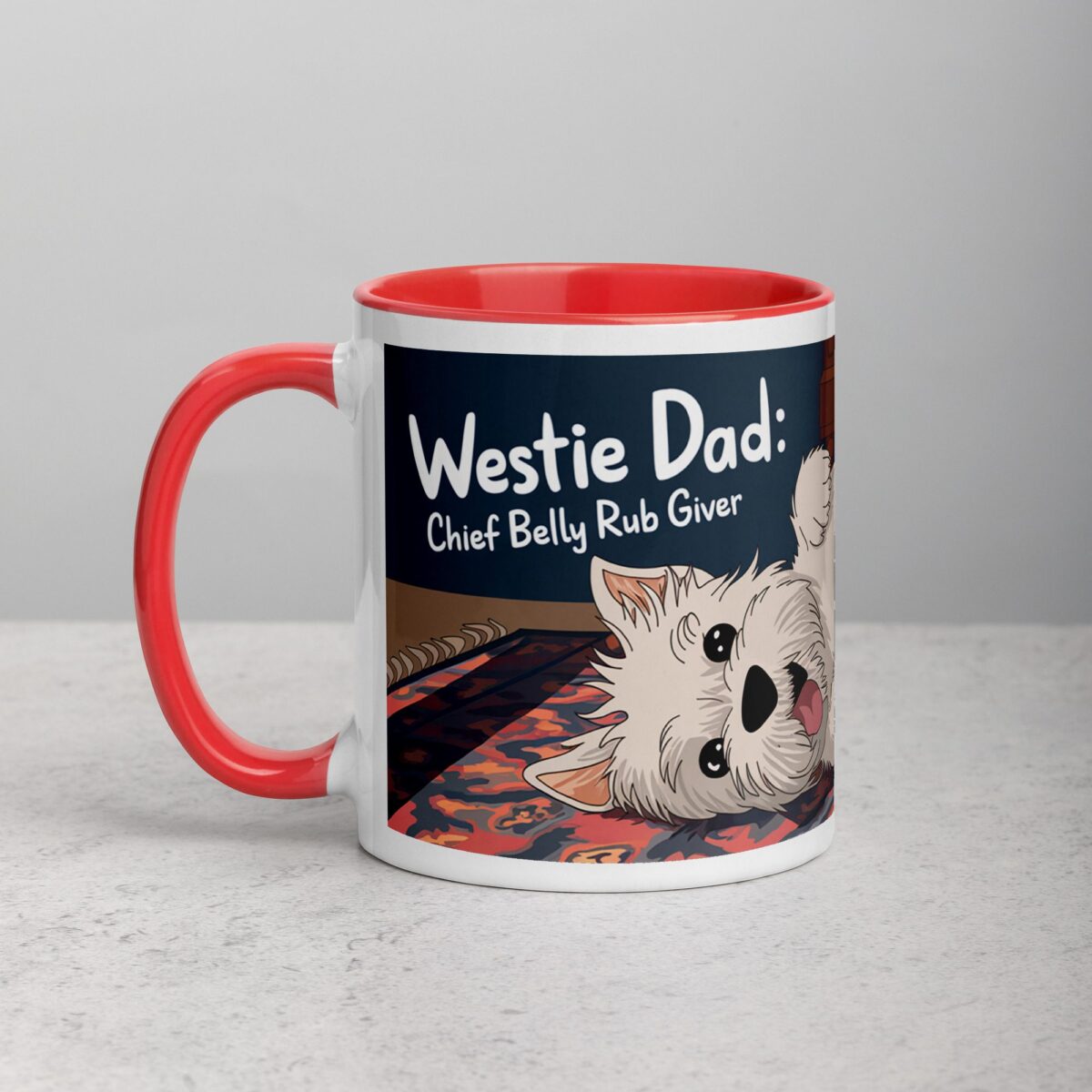 Westie Dad: Chief Belly Rub Giver Coffee Mug - Image 8