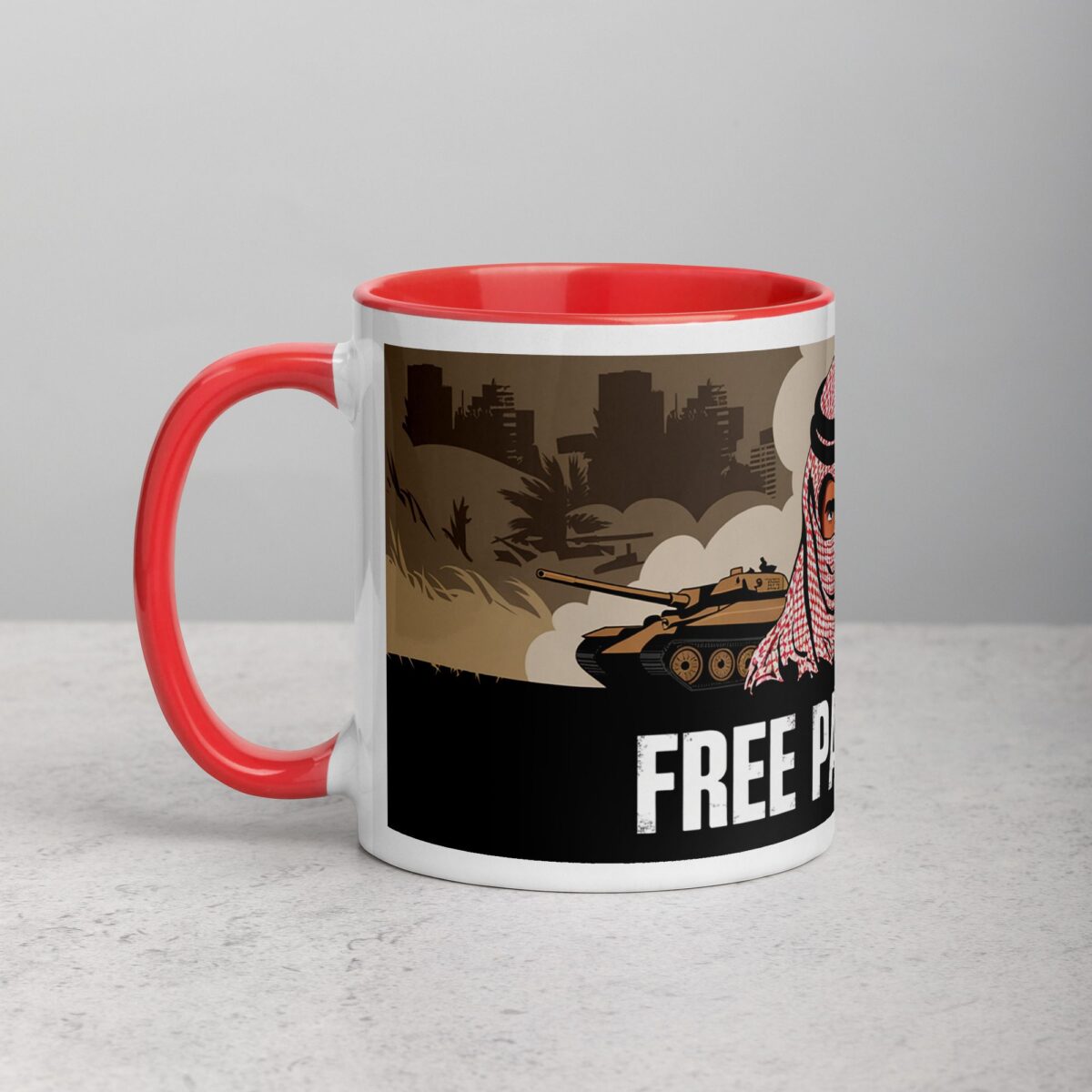 Free Palestine Freedom Fighter Mug - Image 8
