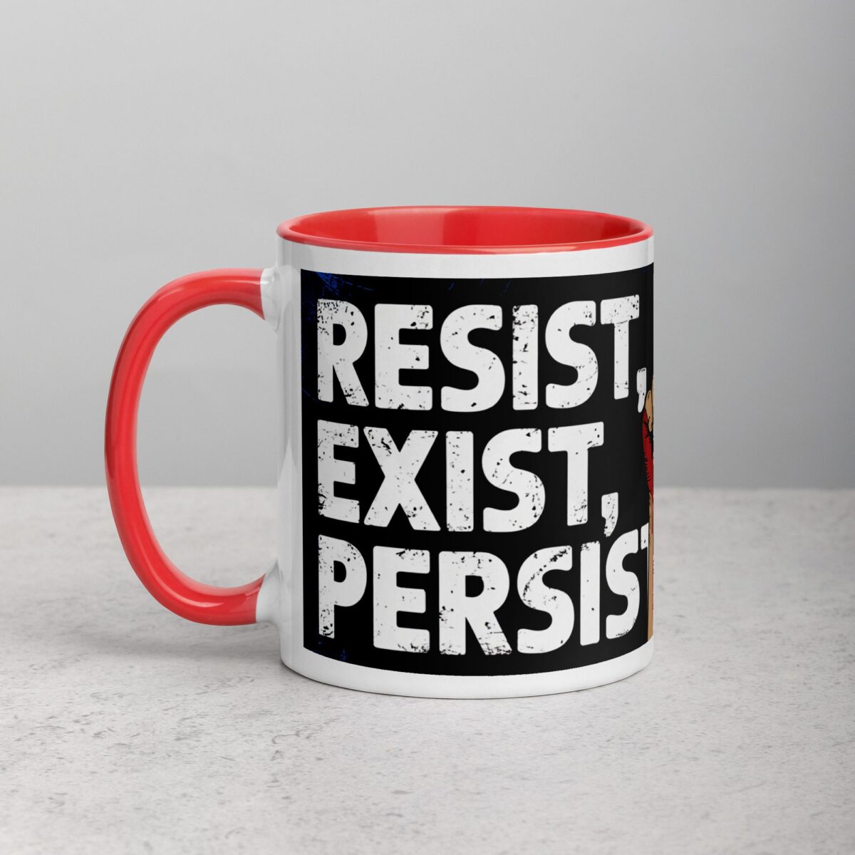 Resist, Exist, Persist Palestine Mug - Image 8
