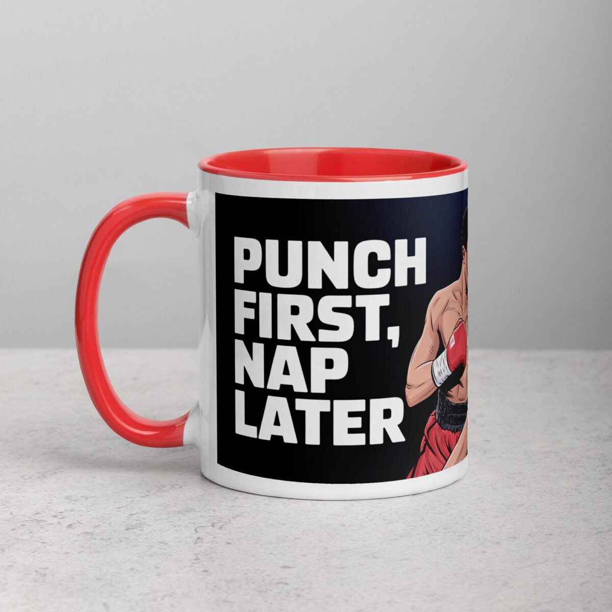 Punch First, Nap Later Boxing Mug - Image 8