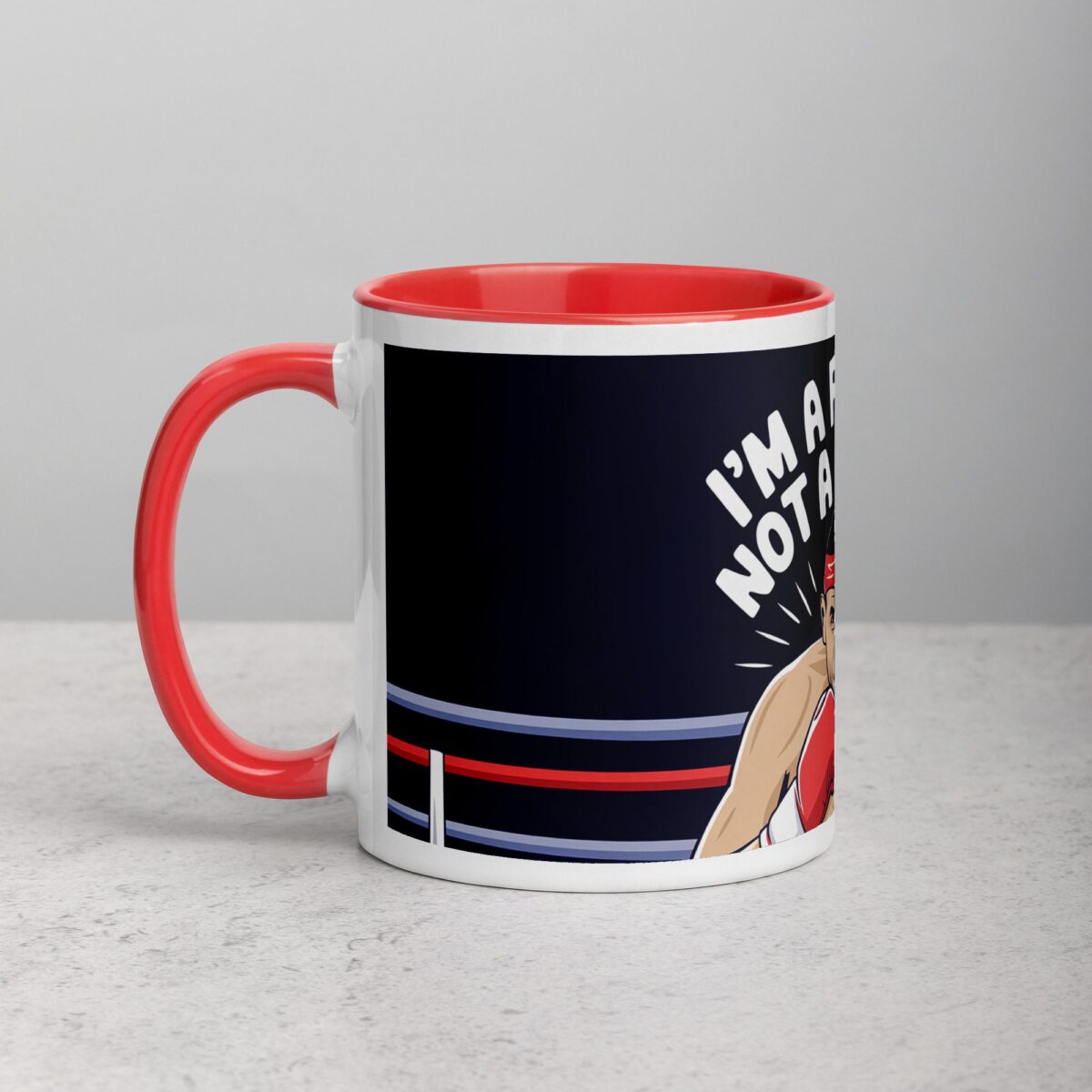 I’m a Fighter, Not a Hugger Boxing Mug - Image 8