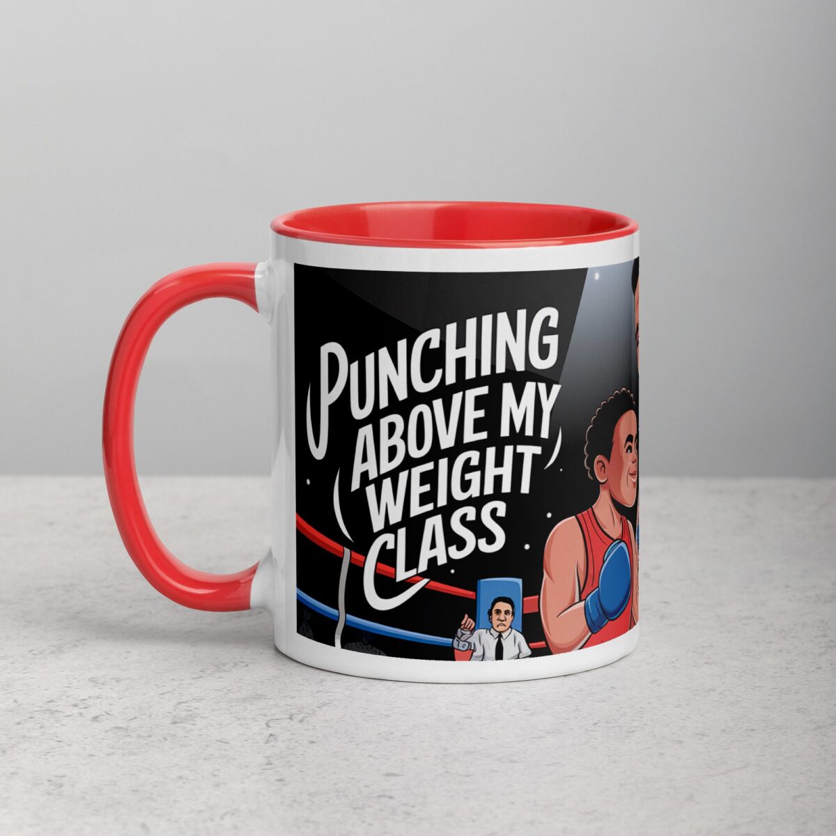 Punching Above My Weight Class Boxing Mug - Image 8