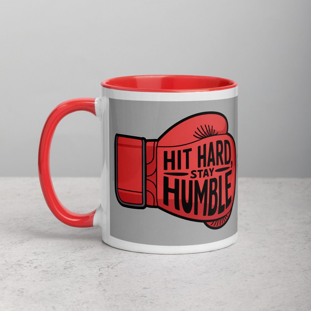 Hit Hard, Stay Humble Boxing Mug - Image 8