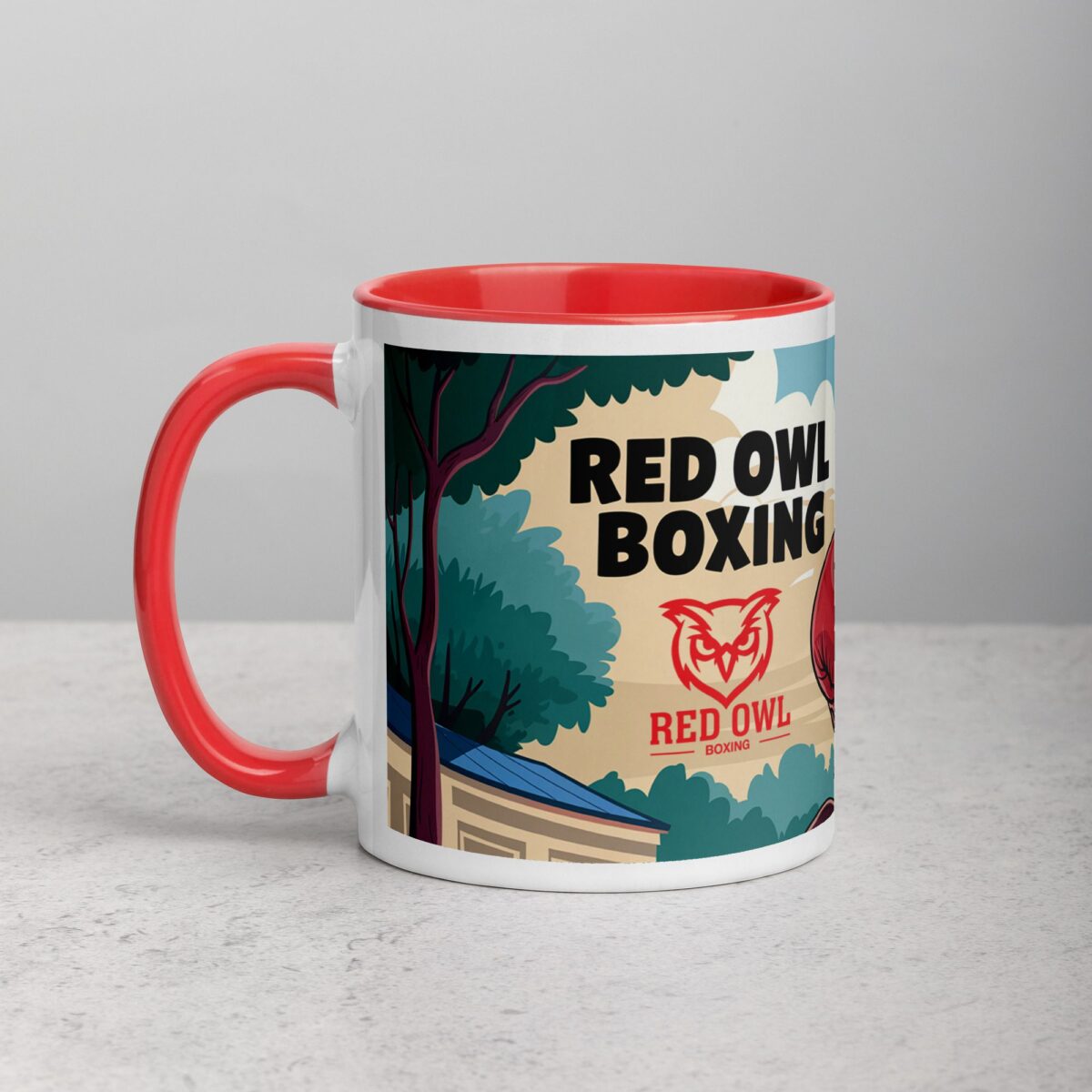 Red Owl Boxing Limited Edition Coffee Mug - Image 8
