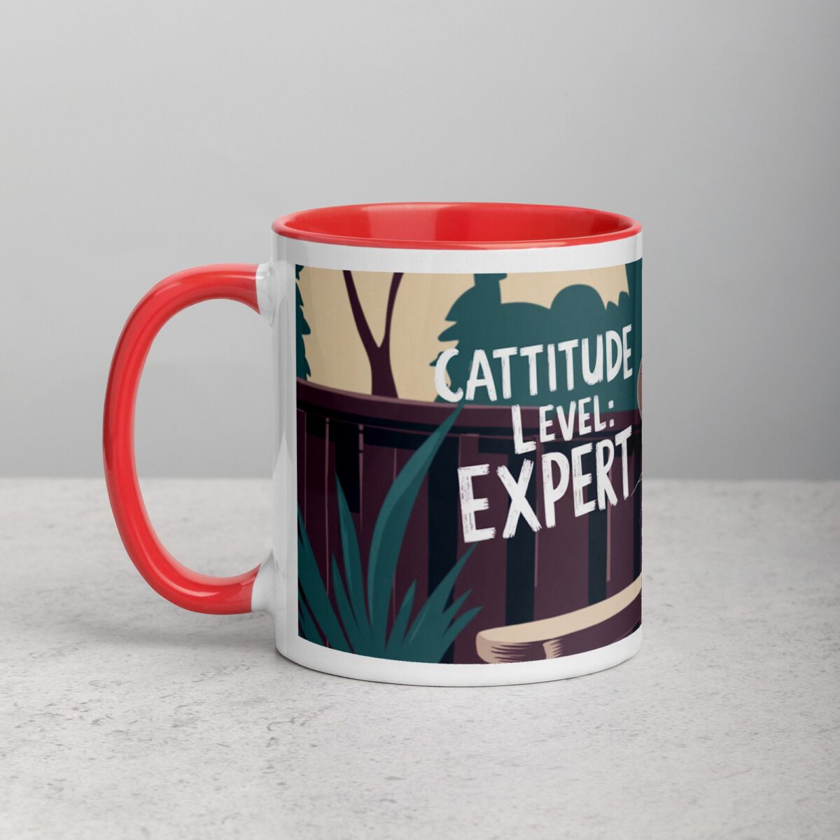Cattitude Level: Expert Coffee Mug - Image 8