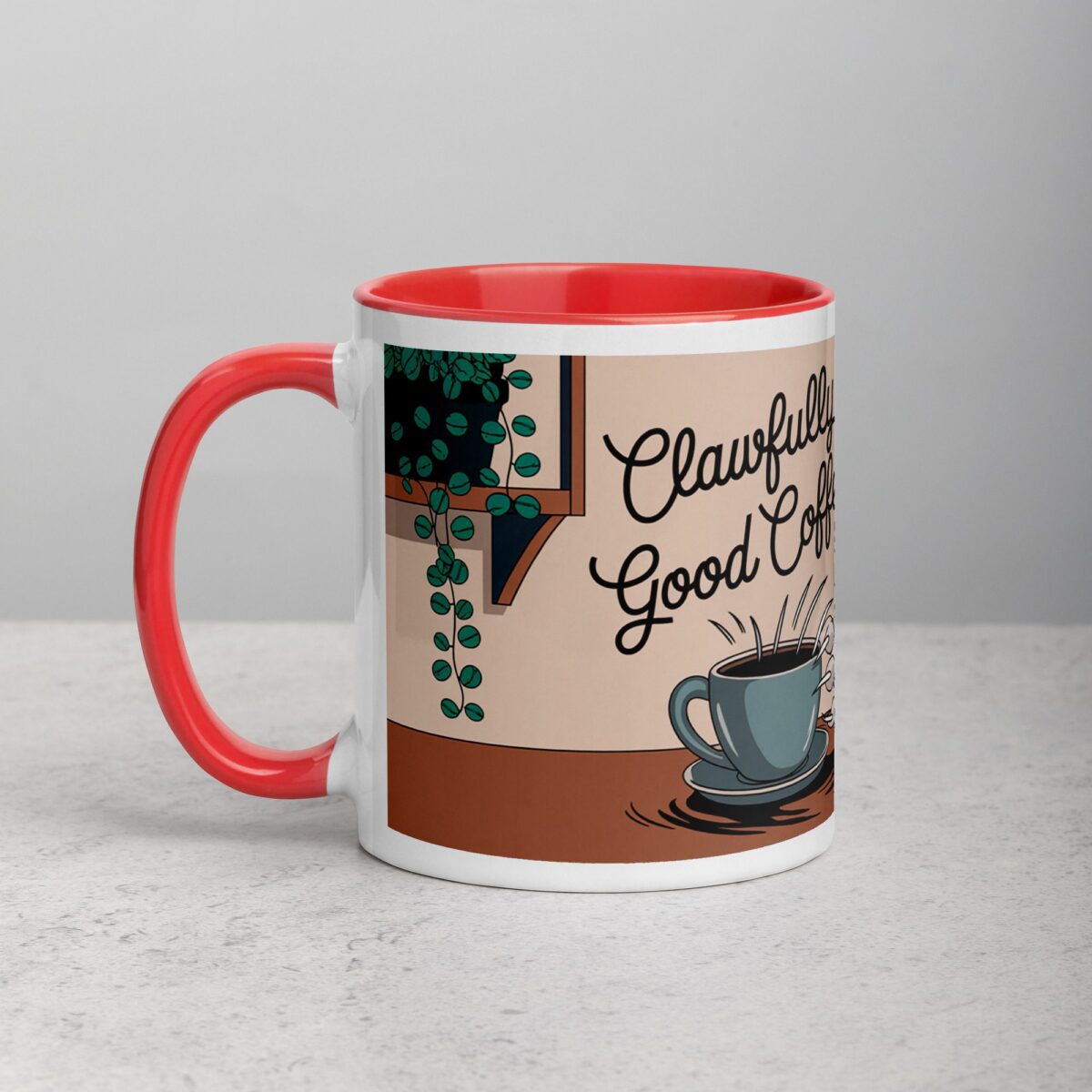 Clawfully Good Coffee Cat Mug - Image 8