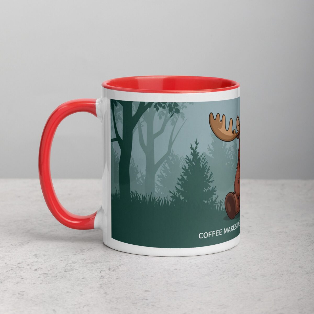 Coffee Makes Me Less of a Moose-ter Mug - Image 8