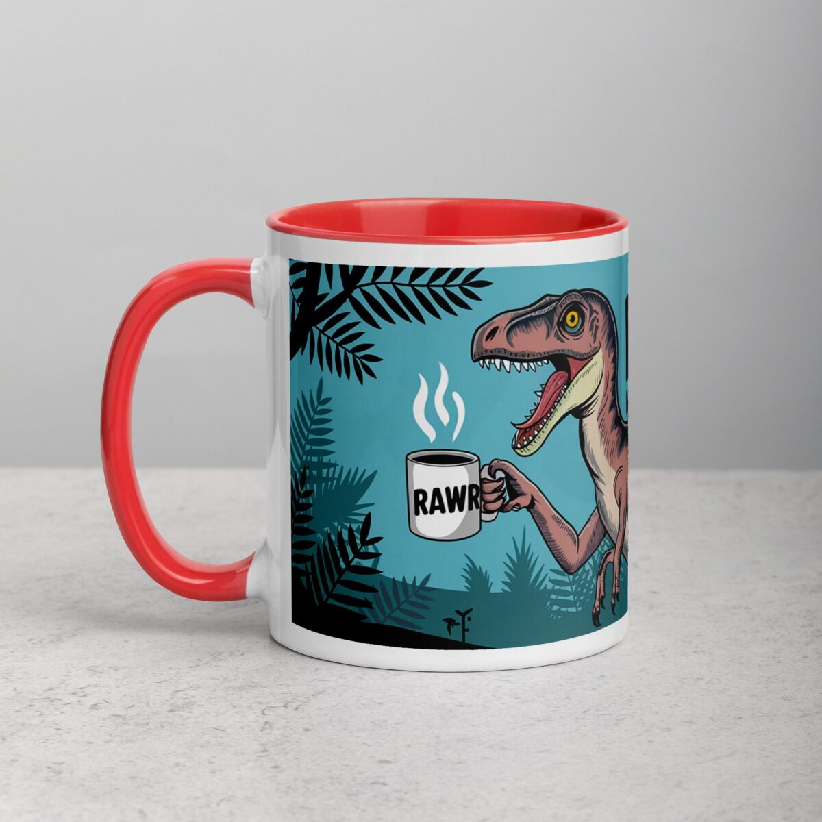 Rawr Means I Need Coffee Mug - Image 8