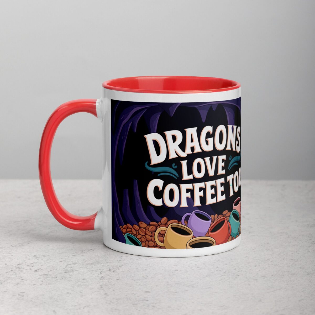 Dragons Love Coffee Too Mug - Image 8