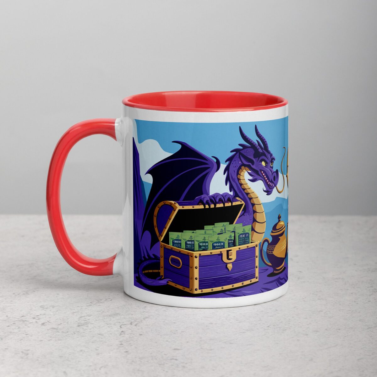 Chai-Ching: Dragon’s Gold Blend Mug - Image 8