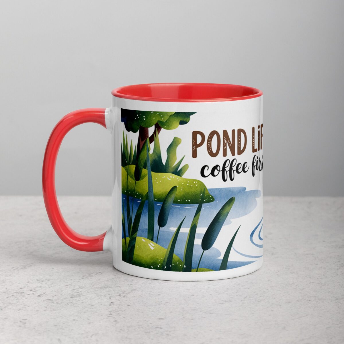 Pond Life, Coffee First Mug - Image 8