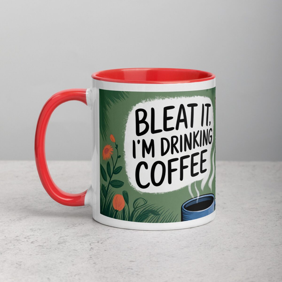 Bleat It, I’m Drinking Coffee Goat Mug - Image 8