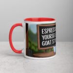 Espresso Yourself, Goat Style Coffee Mug - Image 8