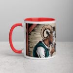Horned and Caffeinated Goat Coffee Mug - Image 8