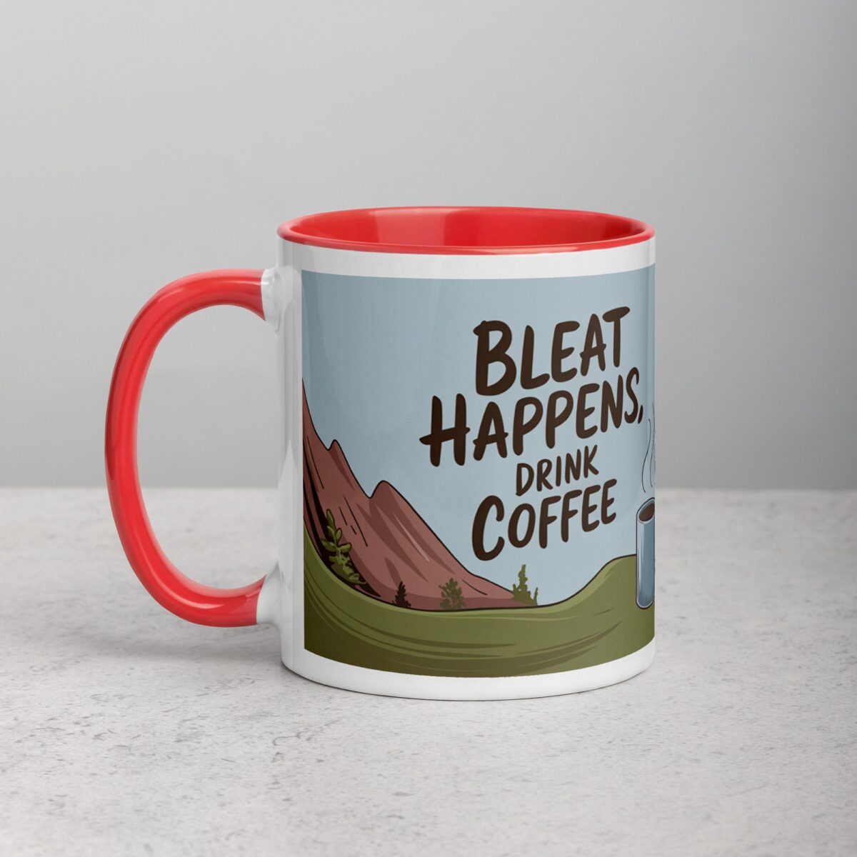 Bleat Happens, Drink Coffee Goat Mug - Image 8