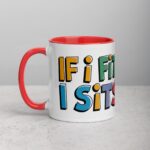 If I Fits, I Sits Cat Coffee Mug & Tea Cup - Image 8